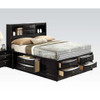 ACME 21610Q Ireland - Storage Black Queen Bed