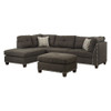 ACME 54370 Laurissa Light Charcoal Right Facing Sectional Sofa