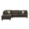 ACME 54370 Laurissa Light Charcoal Right Facing Sectional Sofa