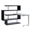 ACME 93177 Buck Ii Black Desk with Shelf