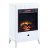 ACME AC00850 Hamish White Cabinet with Fireplace
