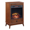 ACME AC00852 Hamish Walnut Cabinet with Fireplace