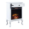 ACME AC00853 Eirene White Cabinet with Fireplace