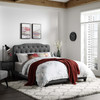 Modway Amelia King Faux Leather Bed MOD-5993-GRY Gray