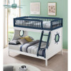 ACME BD00493 Farah Navy Blue Twin/Full Bunk Bed