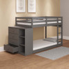 ACME BD01372 Gaston Twin/Twin Bunk Bed with Cabinet