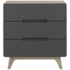 Modway Origin Three-Drawer Chest or Stand MOD-6074-NAT-GRY Natural Gray