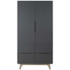 Modway Origin Wood Wardrobe Cabinet Natural Gray MOD-6077-NAT-GRY