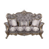 ACME LV00300 Elozzol Loveseat with 3 Pillows