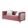 ACME LV00328 Heiberoii Pink Loveseat