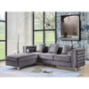 ACME LV00368 Bovasis Light Gray Sofa with 5 Pillow