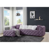 ACME LV00389 Qokmis Purple Sectional Sofa with 6 Pillows