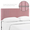 Modway Keira King/California King Performance Velvet Headboard Dusty Rose MOD-6097-DUS