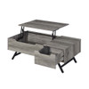 ACME LV00832 Throm Gray Oak Coffee Table with Lift Top