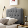 Modway Annabel Twin Diamond Tufted Performance Velvet Headboard Gray MOD-6126-GRY