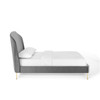 Modway Mira Upholstered Performance Velvet Queen Platform Bed Gray MOD-6131-GRY