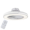 Homeroots White Compact LED Fan and Light 475196