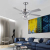 Modern Metal Chandelier Ceiling Fan