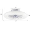 HomeRoots Minimalist Ceiling Fan and Light 475672