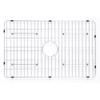 ALFI Brand ABFS3020-W White Smooth Apron Workstation 30" x 20" Single Bowl Step Rim Fireclay Farm Sink with Accessories