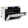 ZLINE 30" Autograph Edition Single Wall Oven with Self Clean and True Convection in Stainless Steel and Gold