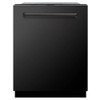 ZLINE 24" Monument Series 3rd Rack Top Touch Control Dishwasher in Black Stainless Steel with Stainless Steel Tub, 45dBa DWMT-BS-24