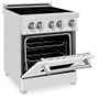 ZLINE 24" 2.8 cu. ft. Induction Range with a 3 Element Stove and Electric Oven in White Matte (RAIND-WM-24)
