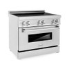 ZLINE 36" 4.6 cu. ft. Induction Range with a 4 Element Stove and Electric Oven in Stainless Steel (RAIND-36) RAIND-36