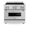 ZLINE 36" 4.6 cu. ft. Induction Range with a 4 Element Stove and Electric Oven in Stainless Steel (RAIND-36) RAIND-36