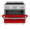 ZLINE 36" 4.6 cu. ft. Induction Range with a 4 Element Stove and Electric Oven in Red Gloss (RAINDS-BG-36)
