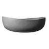 ALFI brand ABCO63TUB 63" Solid Concrete Gray Matte Oval Bathtub