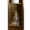 ALFI Brand ABNP0836-BG 8" x 36" Brushed Gold PVD Stainless Steel Vertical Triple Shelf Shower Niche