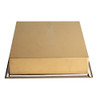 ALFI brand ABNP1616-BG 16" x 16" Brushed Gold PVD Steel Square Single Shelf Shower Niche