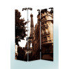 1" x 48" x 72" Multi Color Wood Canvas Paris  Screen