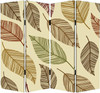 1 x 84 x 84 Multi Color Wood Canvas Perpetual Leaf  Screen
