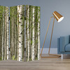 1" x 84" x 84" Multi Color Wood Canvas Prolific Forrest  Screen