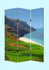 1 x 48 x 72 Multi Color Wood Canvas Hawiian Coast  Screen
