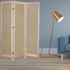 1 x 48 x 67 Beige Wood & Fabric - Screen