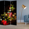 1" x 48" x 72" Multi Color Wood Canvas Christmas  Screen