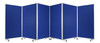 212 x 1 x 71 Blue Metal 6 Panel Screen