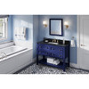 48" Hale Blue Adler Vanity, Black Granite Vanity Top, undermount rectangle bowl