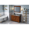 48" Chocolate Chatham Vanity, Boulder Cultured Marble Vanity Top, undermount rectangle bowl