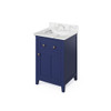 24" Hale Blue Chatham Vanity, Calacatta Vienna Quartz Vanity Top, undermount rectangle bowl