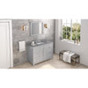 48" Grey Cade Vanity, Steel Grey Cultured Marble Vanity Top, undermount rectangle bowl