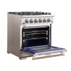 Forno Capriasca - 30" Titanium Gas Range, 5 burners, with professional oven FFSGS6260-30 