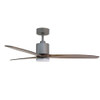 Forno Tripolo 66" Titanium Body & Black Walnut Wood Blade Voice Activated Smart Ceiling Fan. CF00266-TTR