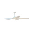 Forno Fabrica 66" White Voice Activated Smart Ceiling Fan. CF01566-WH1