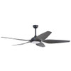 Forno Fabrica 66" Black Voice Activated Smart Ceiling Fan. CF01566-BL1