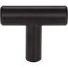 Elements 30-Pack of the 1-9/16" Overall Length Matte Black Naples Cabinet "T" Knob 40MB-30