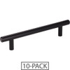 Elements 10-Pack of the 128 mm Center-to-Center Matte Black Naples Cabinet Bar Pull 176MB-10